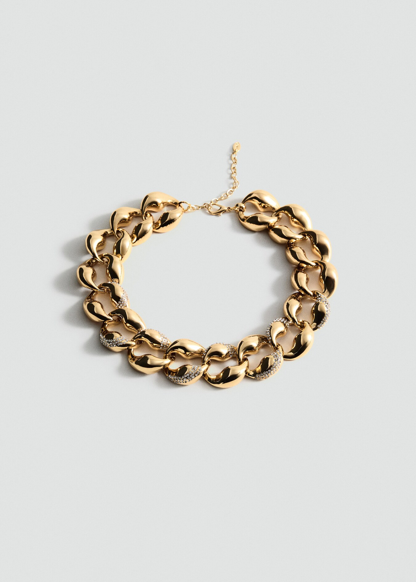 Pendant with rhinestone links - Women | MANGO USA | Mango (US/MX/AU)