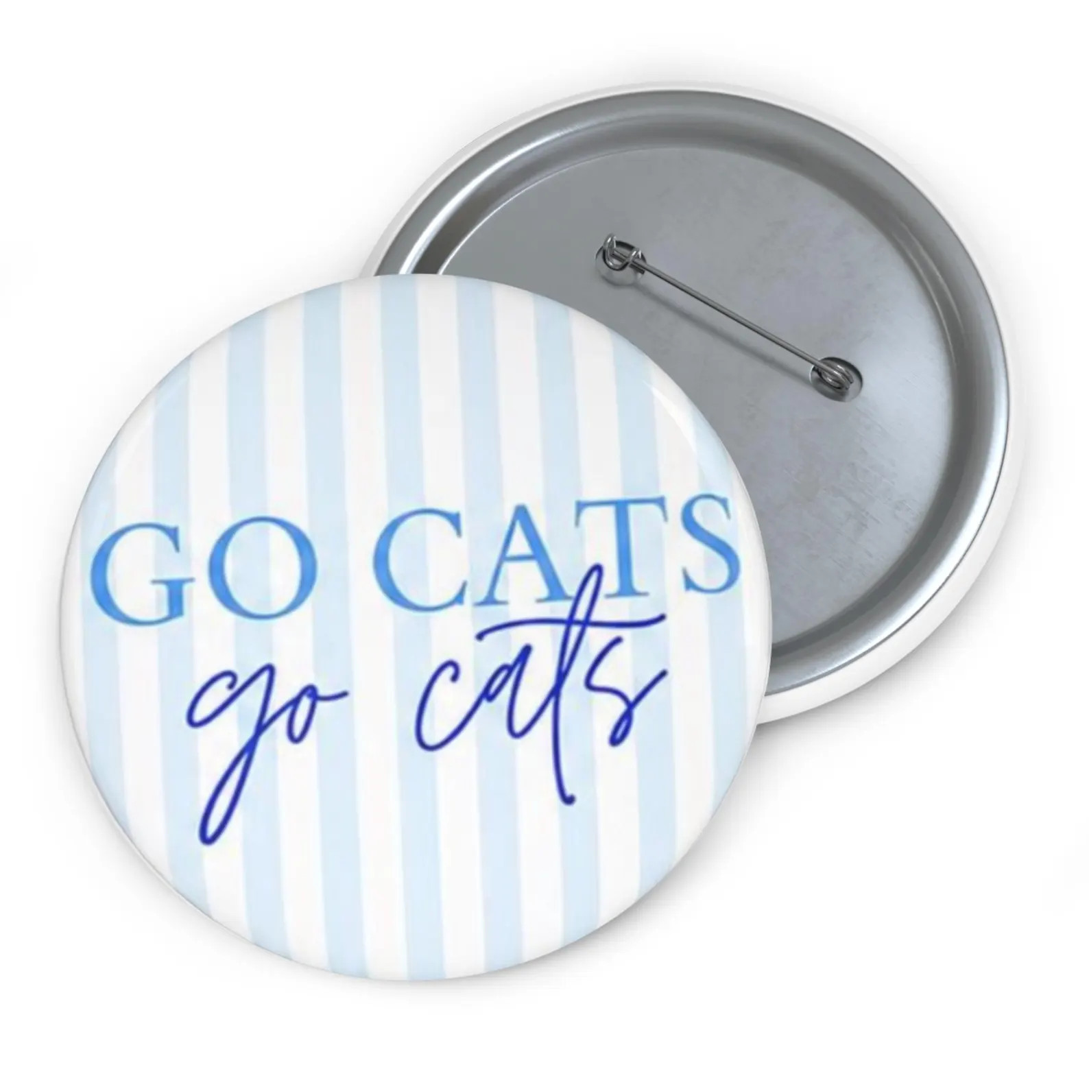 Go Cats button Kentucky blue striped team pin | Etsy (Global)