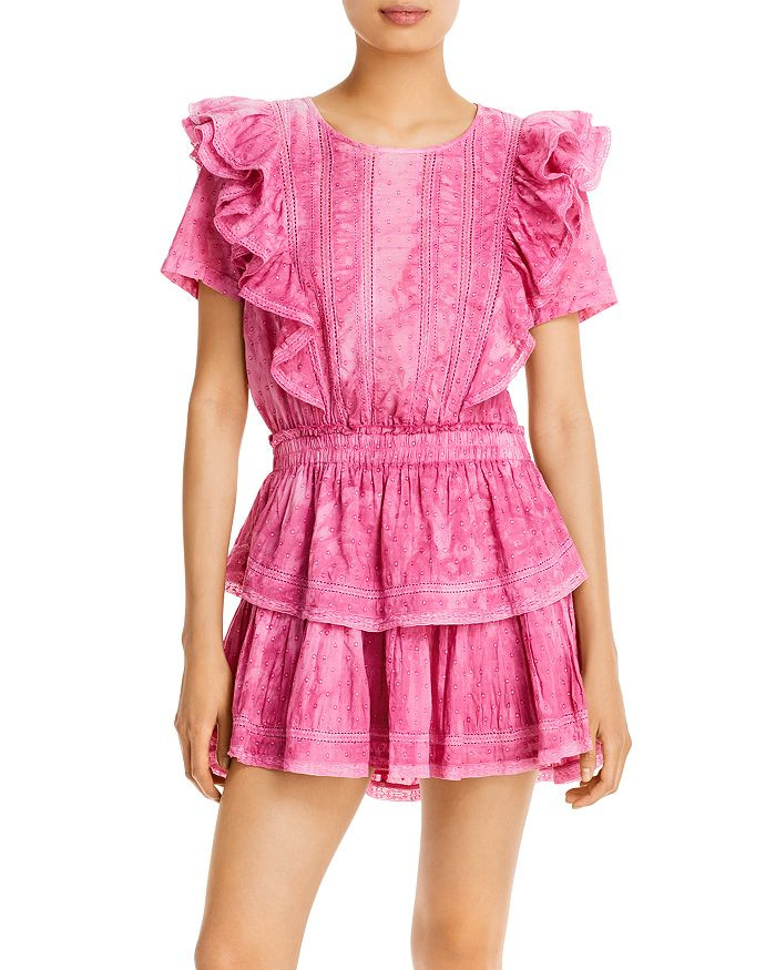 Natasha Ruffled Hemstitched Dress | Bloomingdale's (US)