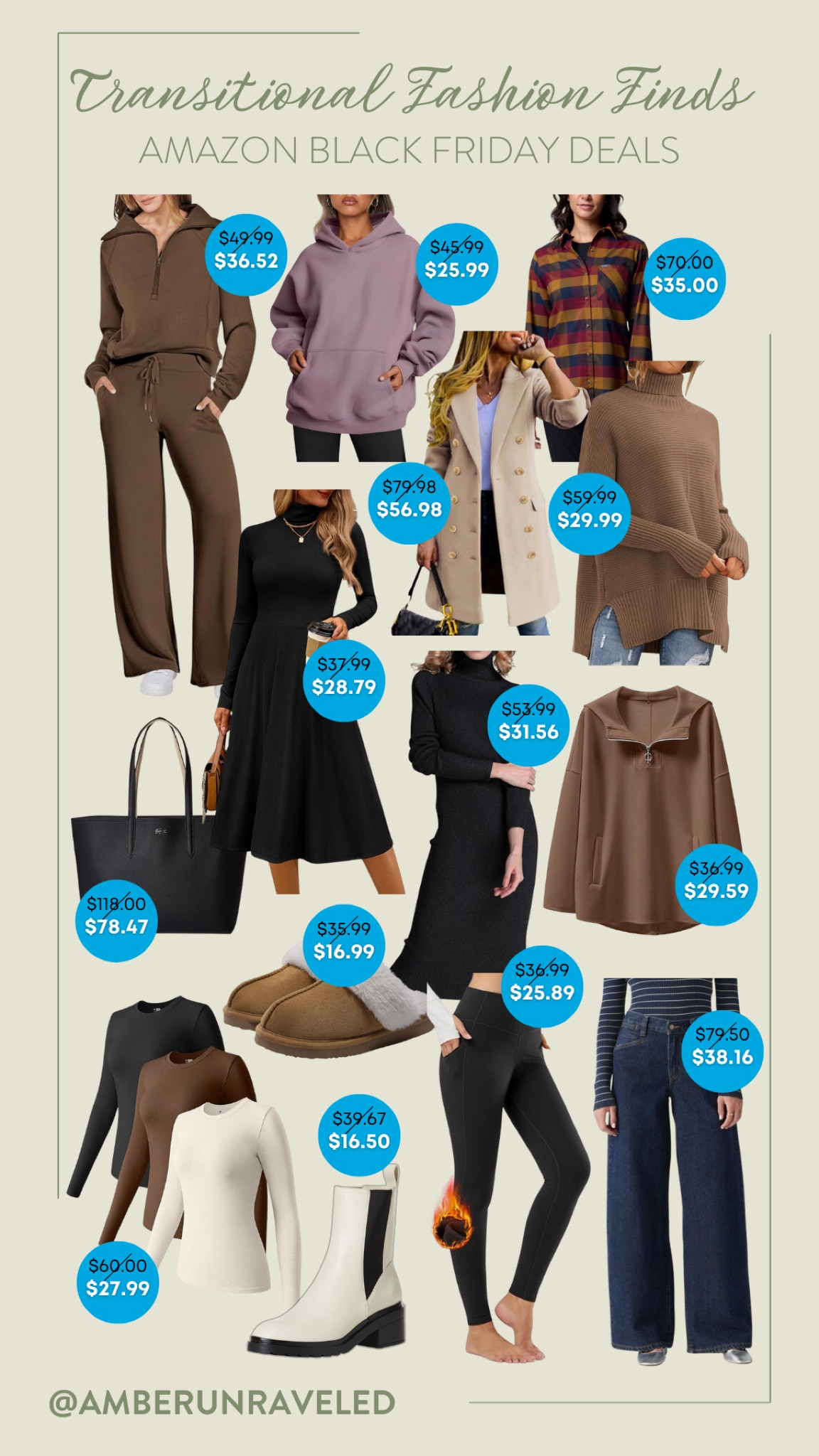 Get ready to update your wardrobe for the changing seasons with these stylish finds that’s part of the Black Friday Sale! Comfortable fabrics, easy layers, and versatile styles make it dressing up everyday much simpler.
#amazonfinds #fashiondeal #onsalenow #winteroutfit #cyberweeksale #CreatorFavorites2024

#LTKCyberWeek #LTKStyleTip #LTKSaleAlert