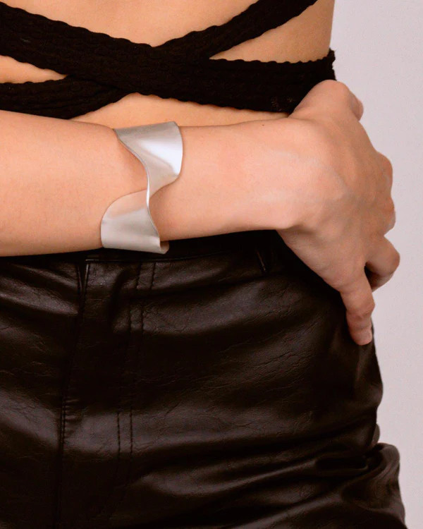 MATTE SILVER MELTED CUFF | 8 Other Reasons