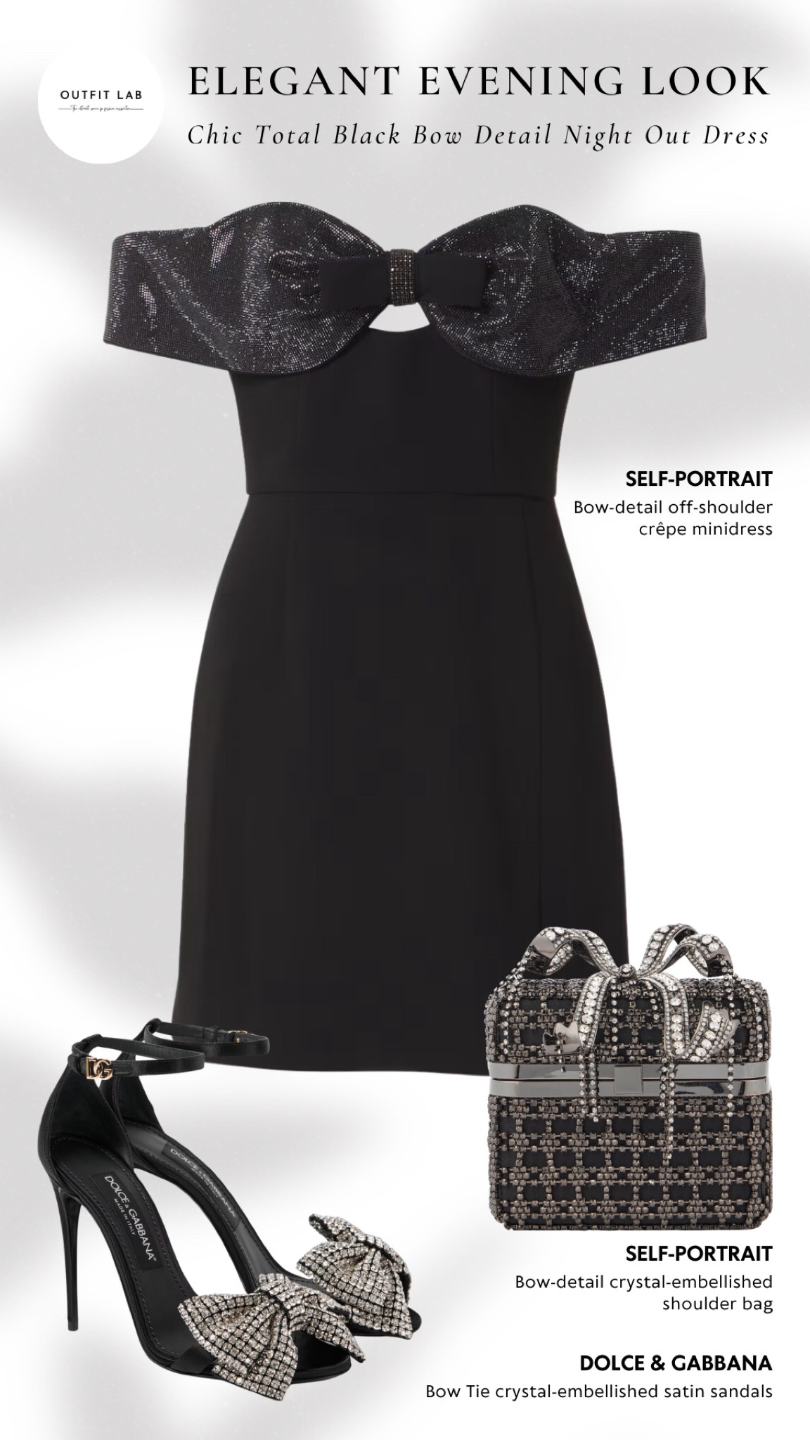 Chic Total Black Bow Detail Night Out Dress: Elegant Evening Look

Step out in style with this chic total black night out dress featuring elegant bow details. The Self-Portrait minidress pairs perfectly with a matching bag and earrings, while Dolce & Gabbana sandals add a touch of sophistication. Perfect for an evening event, this outfit exudes elegance and trendy flair. Shop now to elevate your night out look!

#LTKParties #LTKU #LTKStyleTip