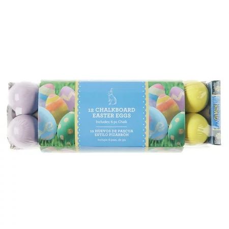 Way To Celebrate Easter Chalkboard Eggs with Chalk, 12 Count | Walmart (US)