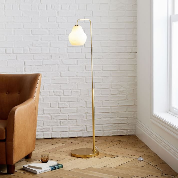 Sculptural Ribbed Floor Lamp (58") | West Elm (US)