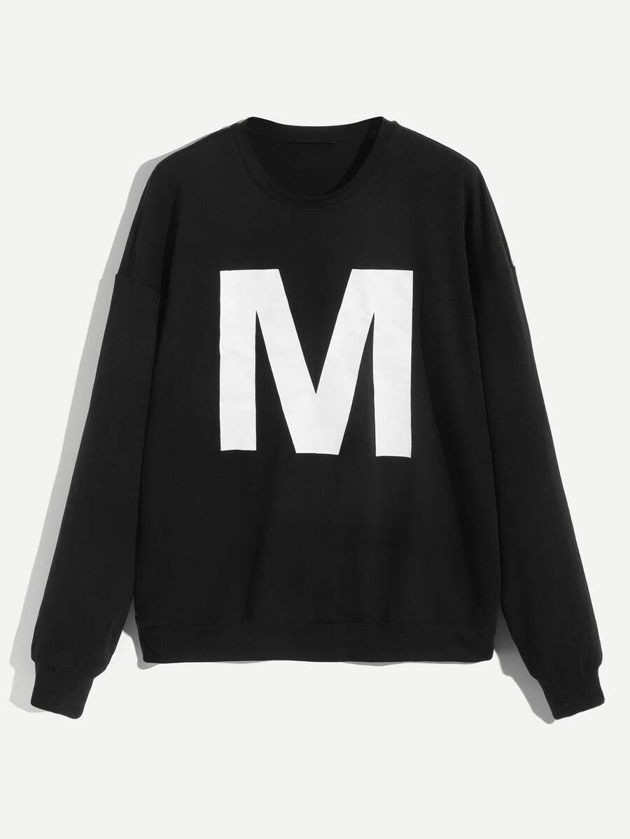 Men Letter Print Pullover | SHEIN