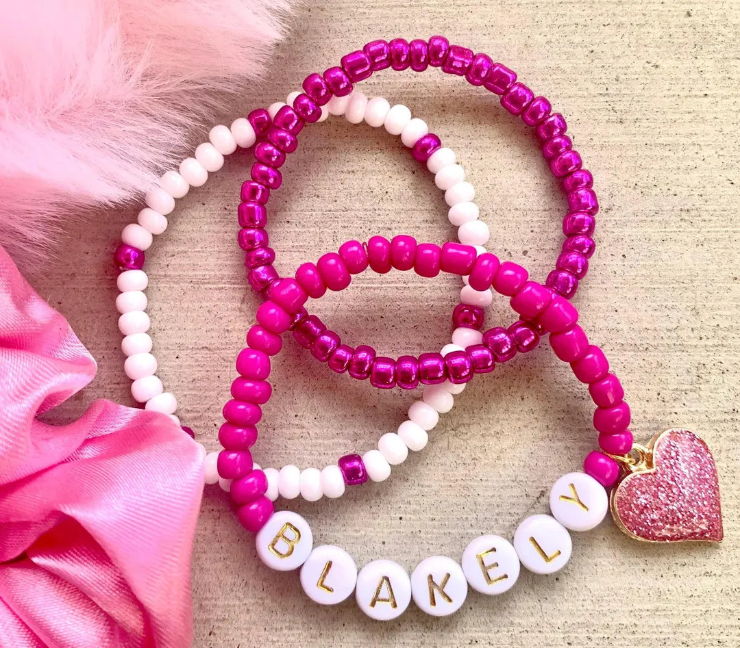 Kids Valentines Gift for Kids Galentine Gift Heart Bracelet Kids Bracelet Kids Jewelry Valentines... | Etsy (US)
