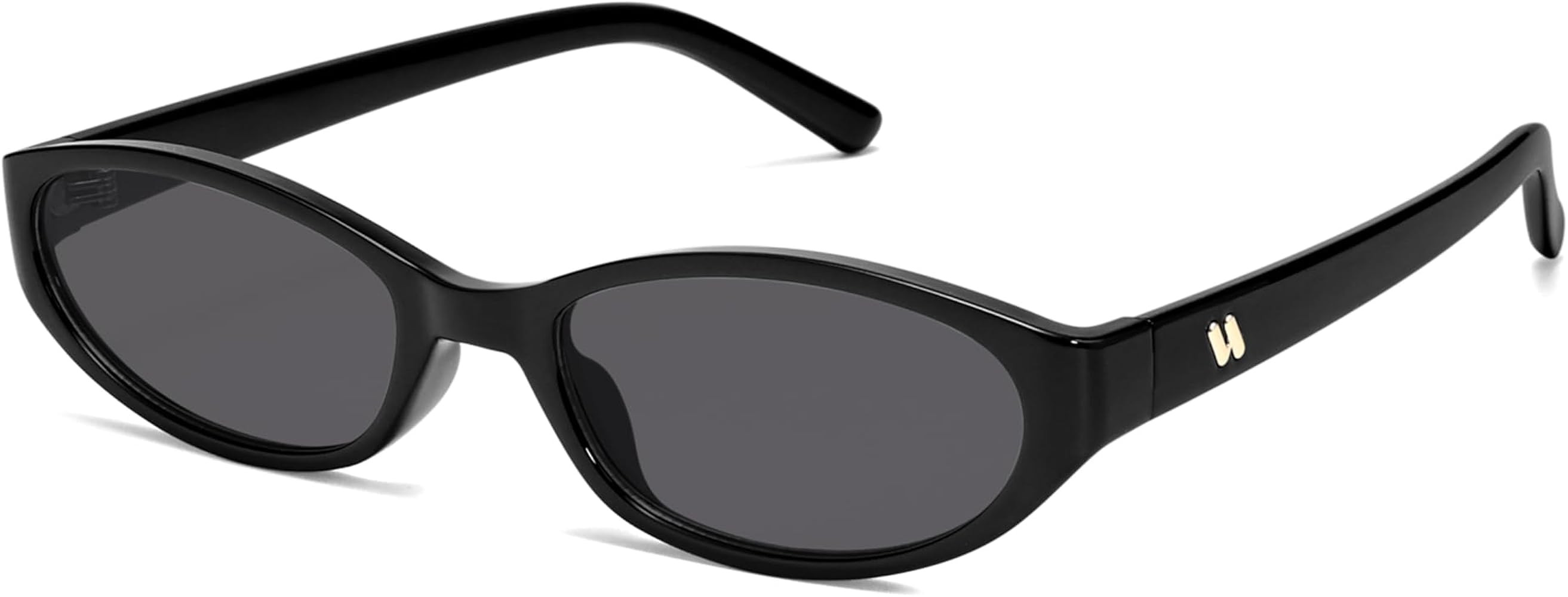 Retro Oval Sunglasses for Women Men Y2k Narrow Cat Eye Sunnies Skinny Shades AR82299 | Amazon (US)