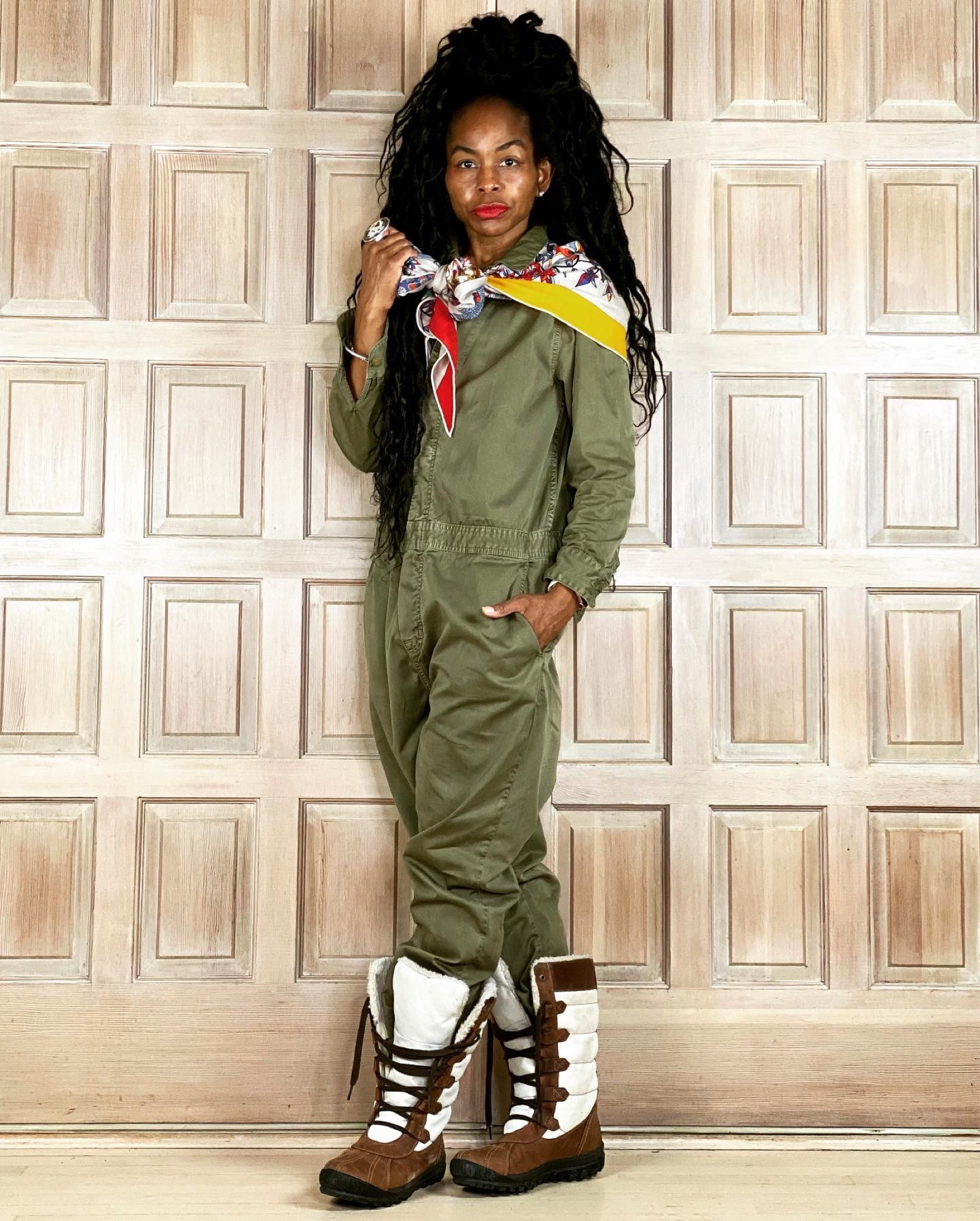 “It’s that time of the year when a boiler suit is perfect for those winter days and nights. Add a scarf and cozy fleece lined boots and you are on your way to the perfect winter ensemble!” ~theheadwrapsocialite💋



•
•
•




#winter #outfit #boots #scarf #boilersuit #jumpsuit #over45 #fashioista #melanin #style #over 40 #over49 #fashion #eclectic #mum #ootd 

#LTKHoliday #LTKstyletip