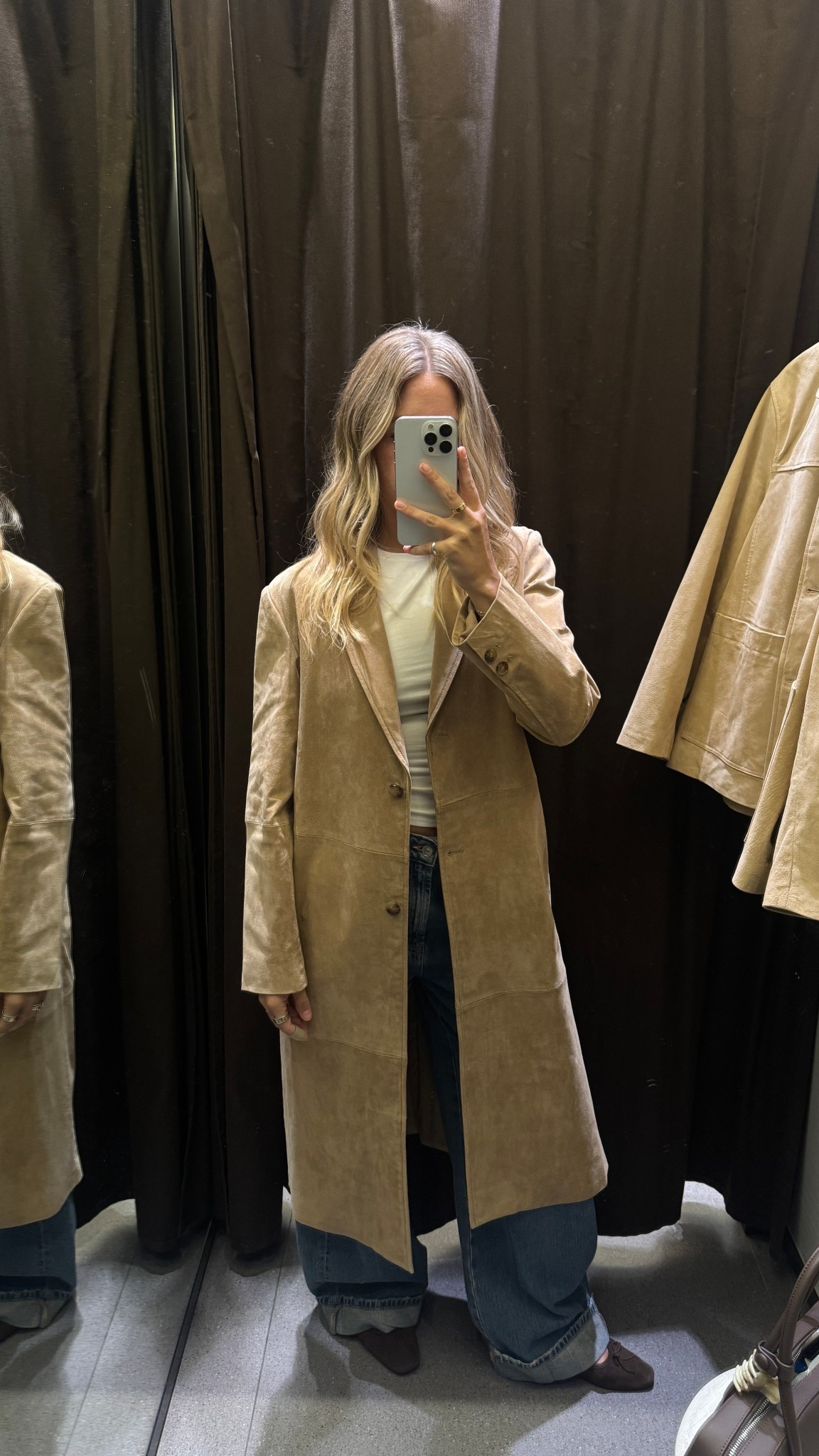 Zara 100% suede coat! 

#LTKStyleTip #LTKWorkwear #LTKTall