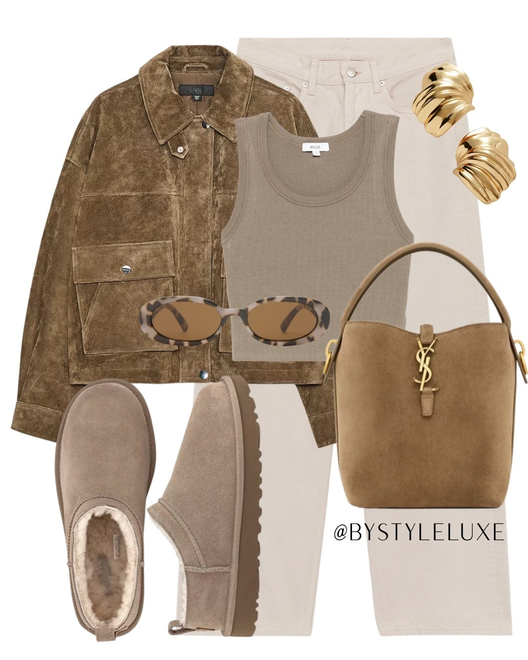 AUTUMN JACKET - suede jackets are trending and this Zara one is selling fast! Styled here with some beige jeans and the must-have Ugg micro boots 

#ugg #suedejacket #autumnoutfit

#LTKjeans #LTKshoes #LTKautumn
