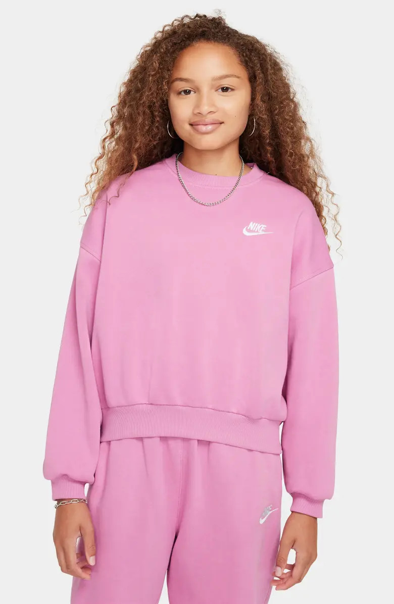 Kids' Sportswear Club Fleece Crewneck Sweatshirt | Nordstrom