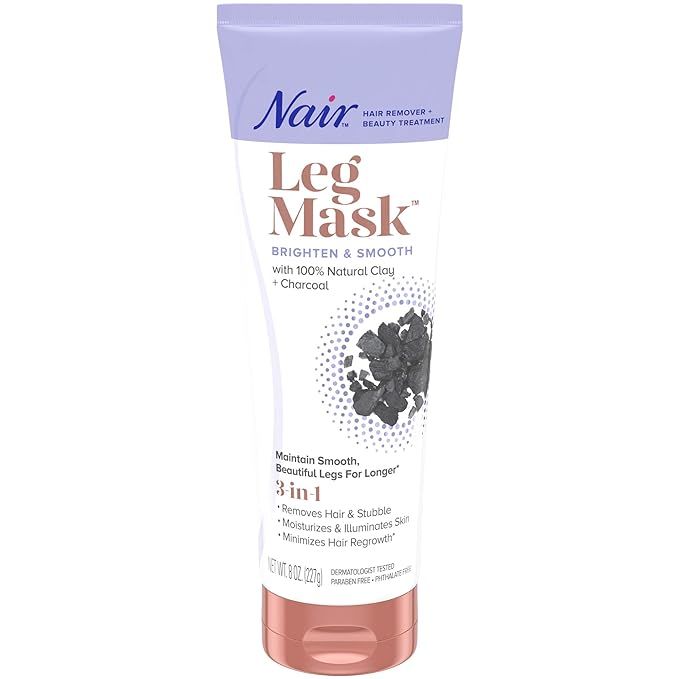 Nair Hair Remover & Beauty Treatment Charcoal Clay Leg Mask 8.0oz | Amazon (US)