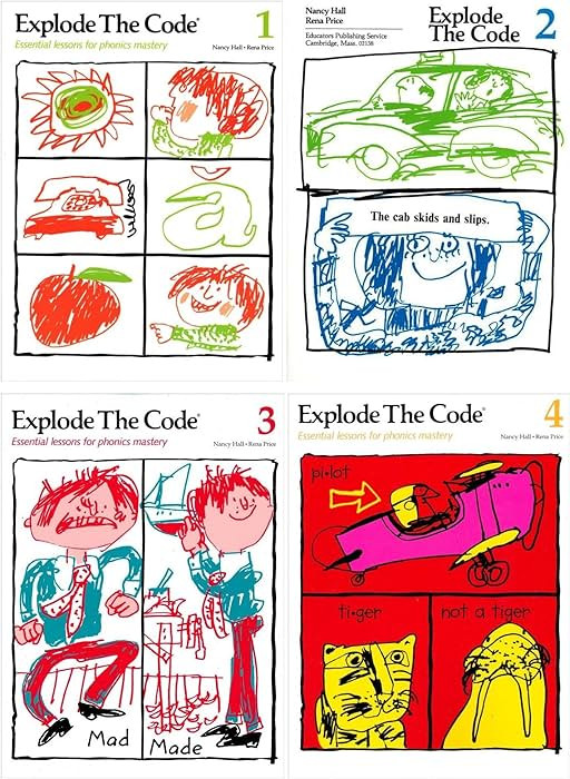 Explode the Code 4 Books SET: Book 1, 2, 3 and 4 (Essential Lessons for Phonics Mastery) | Amazon (US)