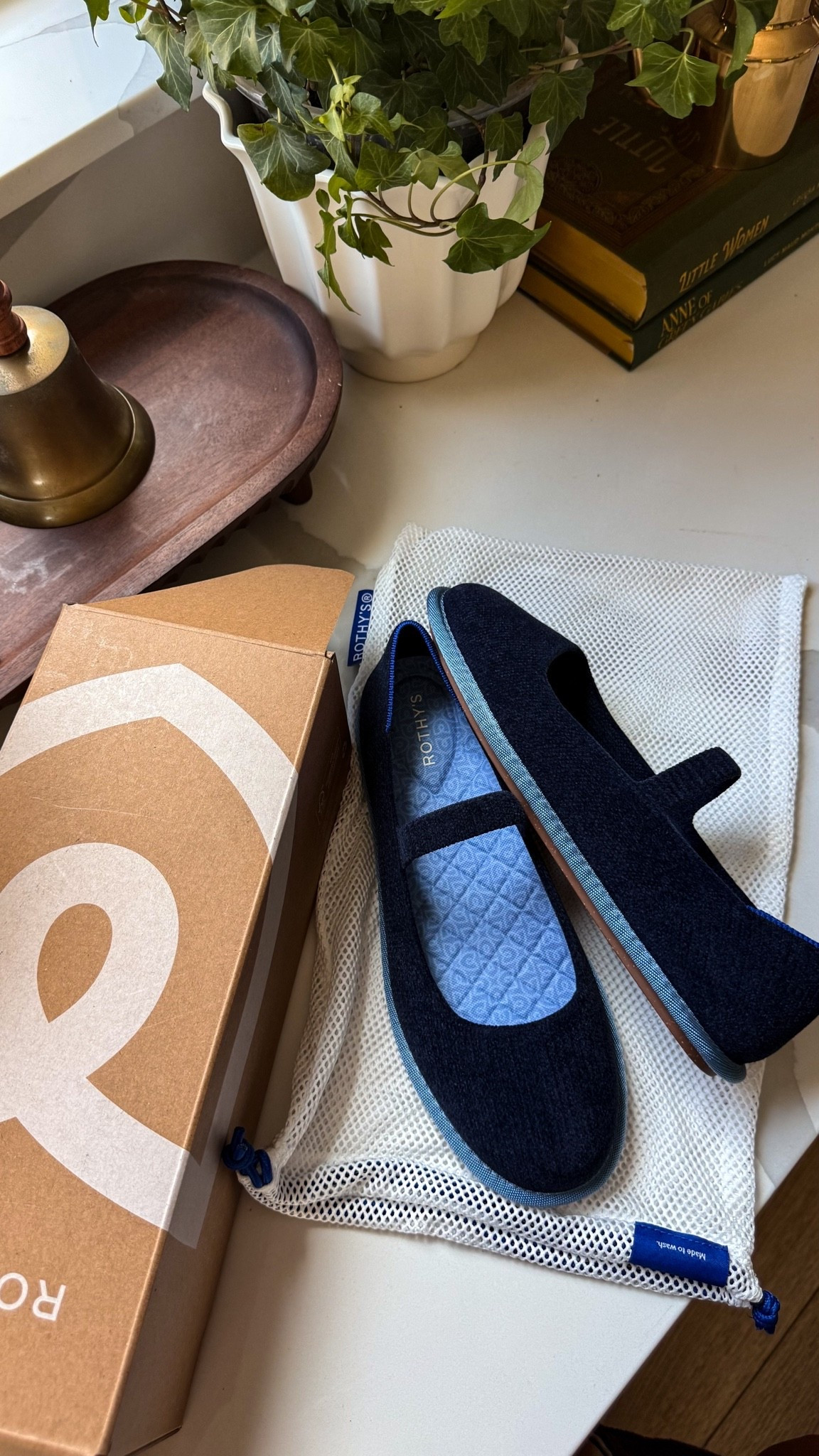 these blue mary jane flats! 🤤
so comfy, arch support and cushion also you can throw them in the washing machine! 

they are true to size and come in so many colors!

#LTKOver40 #LTKWorkwear #LTKSeasonal