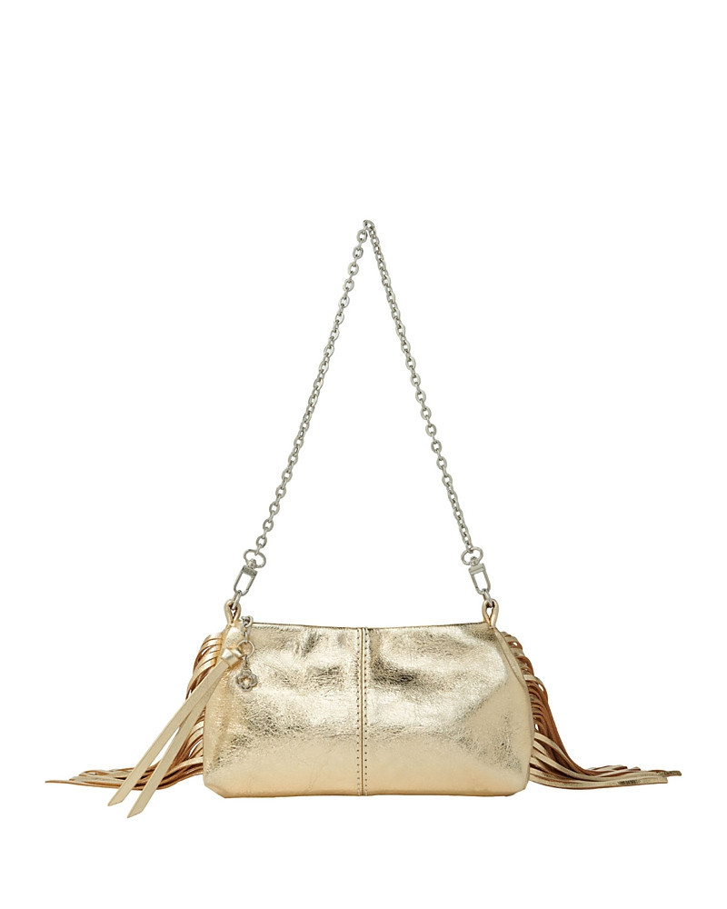 Maje Miss M Metallic Leather Fringed Clutch | Bloomingdale's (US)