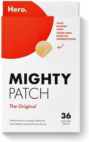 Mighty Patch Original from Hero Cosmetics - Hydrocolloid Acne Pimple Patch for Zits and Blemishes, S | Amazon (CA)