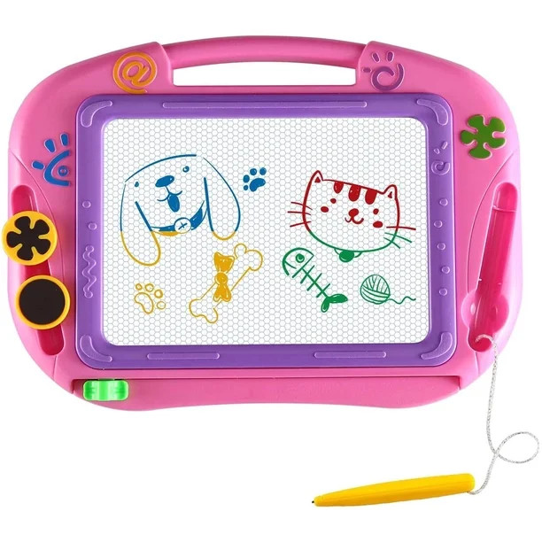 Coolmade Drawing Doodle Board Gifts Toys Age for 1 2 3 4 Year Old Girl,Magnetic Drawing Board Era... | Walmart (US)
