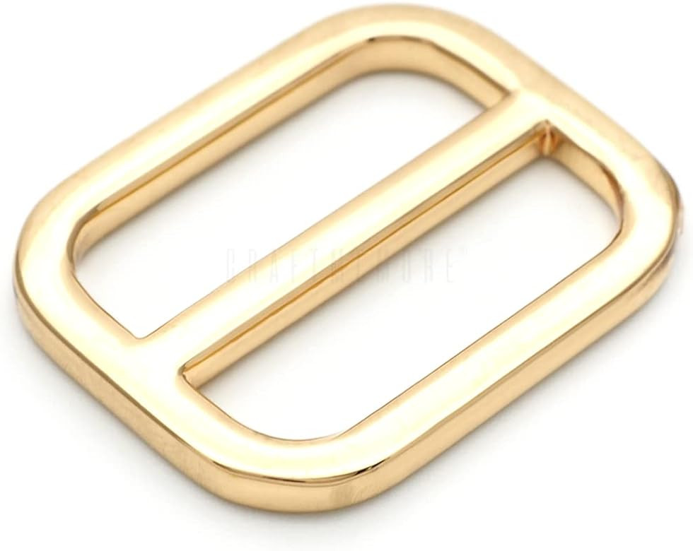 CRAFTMEMORE Oval Slide Buckle Metal Flat Oval Slider Triglide Strap Keeper Bag Belt Adjuster 6 pc... | Amazon (US)