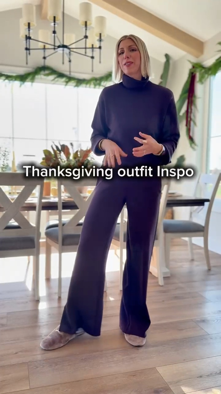 Soft pants, stretchy waistband, oversized sweatshirt… but elevated.
Because comfort can be cute — especially when the dessert table is calling.
This one’s for the girlies who want room to breathe and be complimented.
🧡 Shop the cozy lineup
I’m 510 for height reference and wearing my true to size small and the top and small tall in the bottom bottoms. 

#LTKStyleTip #LTKootd #LTKHoliday