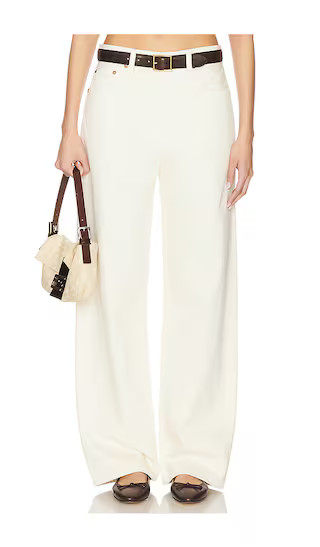 AGOLDE Low Slung Baggy Jeans in Ivory. - size 24 | Revolve Clothing (Global)