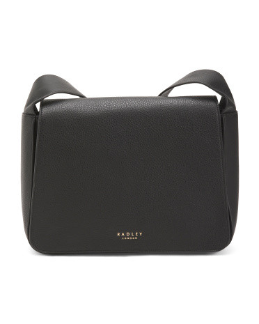 Leather Westwell Lane Large Flapover Crossbody | TJ Maxx