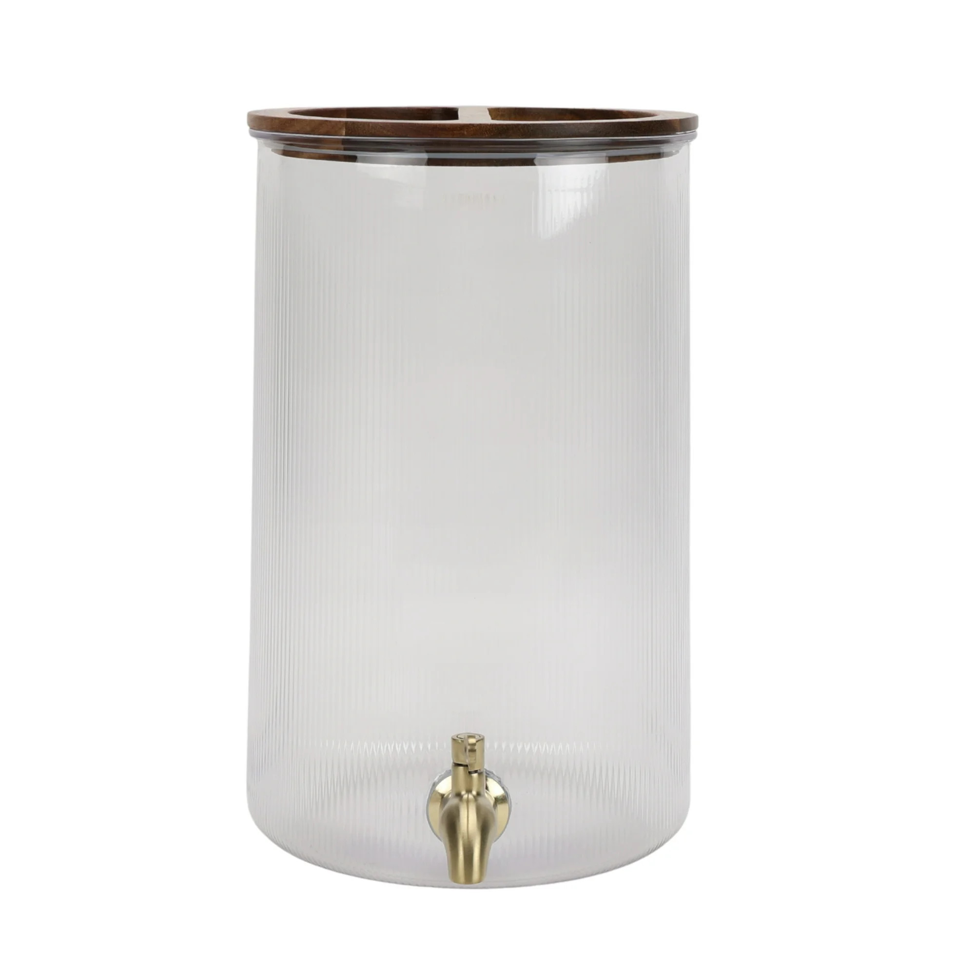 Better Homes and Gardens 2-Gallon Clear Countertop Beverage Dispenser with Acacia Wood Lid | Walmart (US)