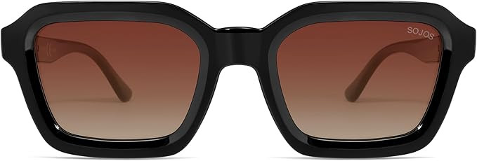 SOJOS Retro Polarized Square Sunglasses Womens Mens Vintage 70s 80s 90s Hexagon Shades SJ2377 | Amazon (US)