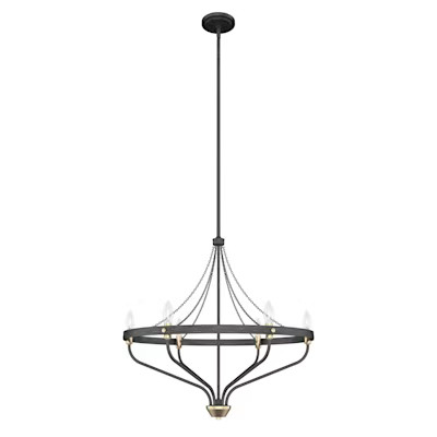 Merlin 6 Light Chandelier - 19796 | Hunter Fan Company