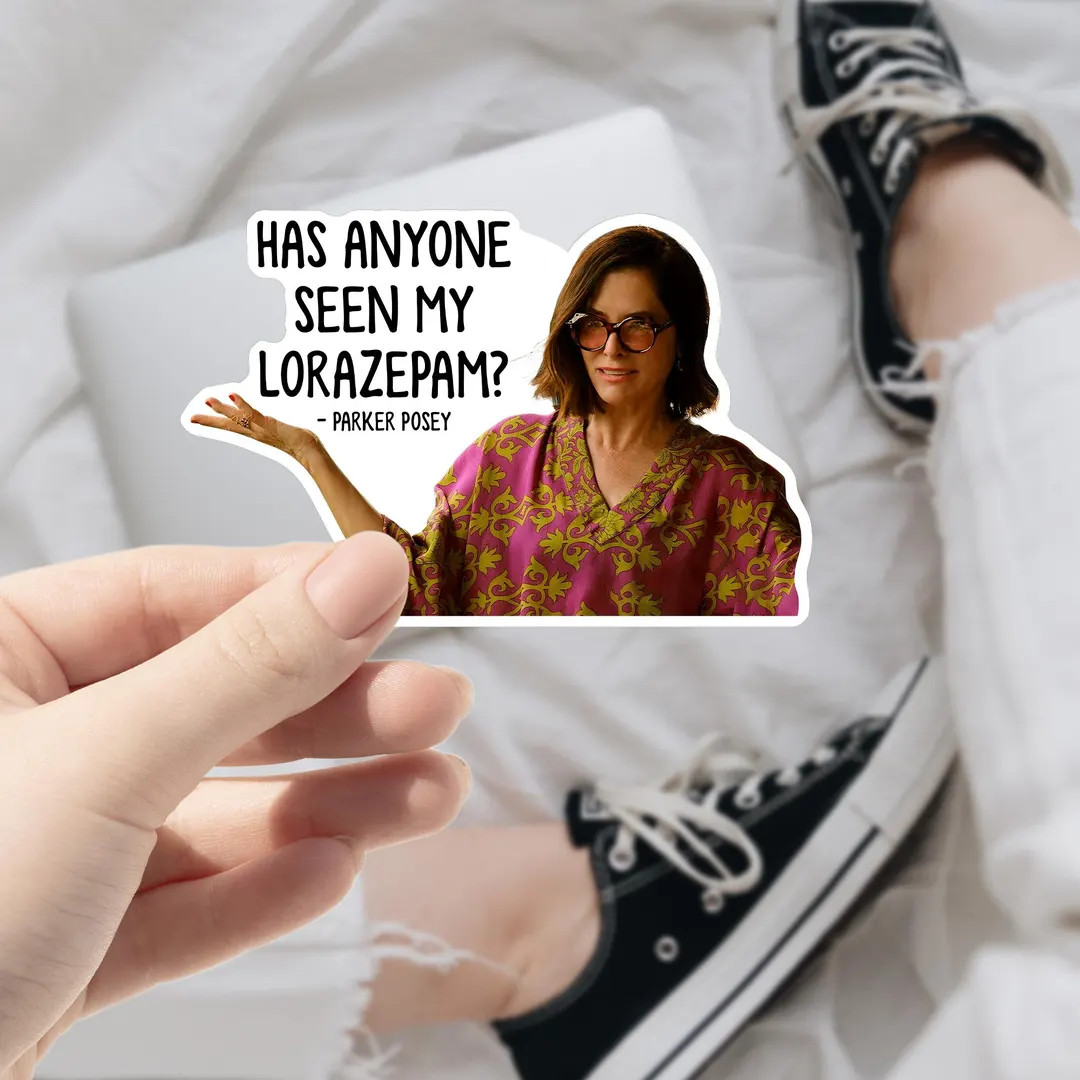 Has Anyone Seen My Lorazepam Sticker, the White Lotus Waterproof Sticker,parkey Posey Homage Stic... | Etsy (US)