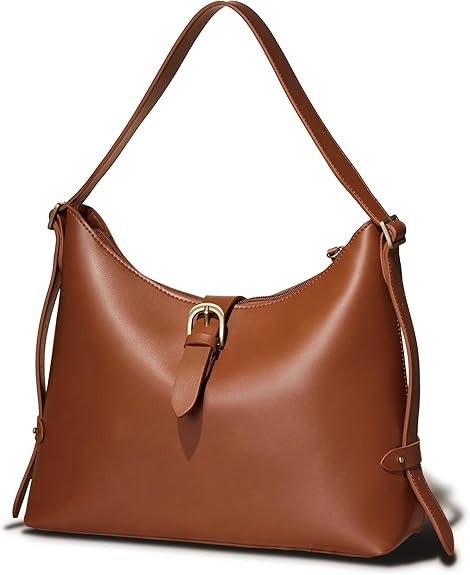 SUNLIGHT LEAVES Vintage Vegan Leather Hobo Bag For Women Shoulder Purse Crossbody Satchel Under A... | Amazon (US)