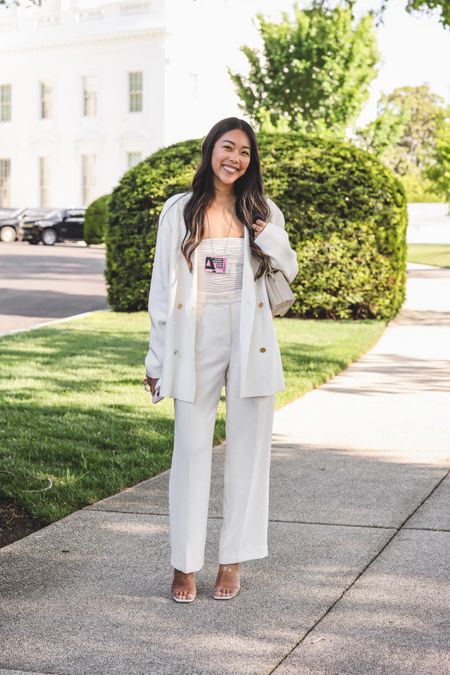 White House visit look! All vegan and all white 

#LTKworkwear