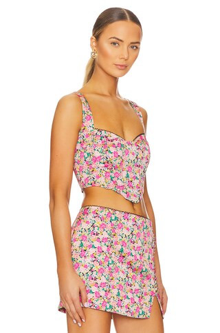 For Love & Lemons Gladiola Crop Top in Multi from Revolve.com | Revolve Clothing (Global)