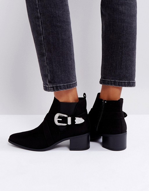 New Look Buckle Western Chelsea Boot | ASOS US