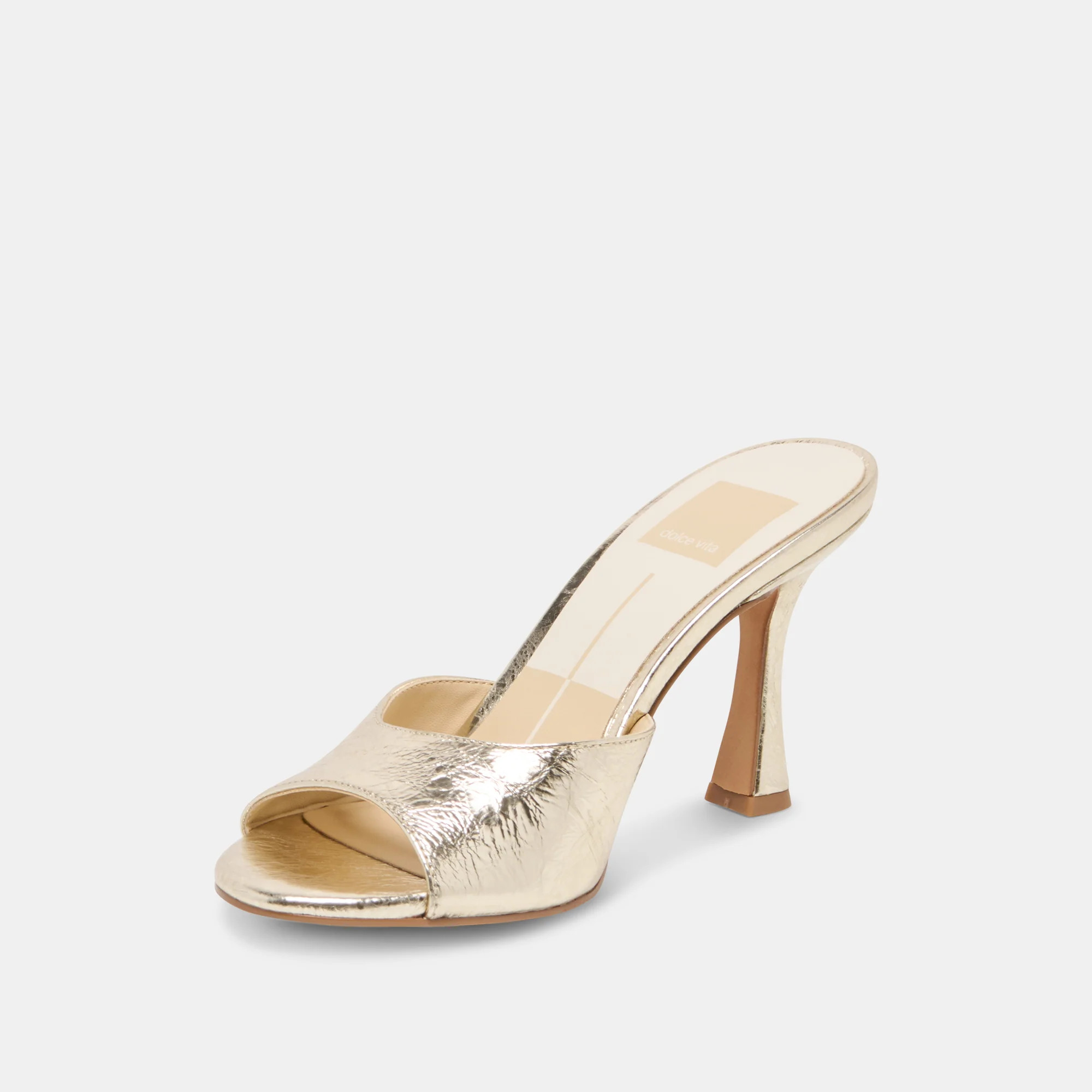 Rosha Platinum Distressed Leather Heels | Dolce Vita | DolceVita.com