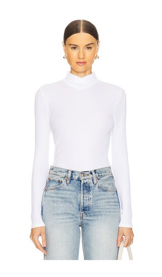 Turtleneck Top in White | Revolve Clothing (Global)