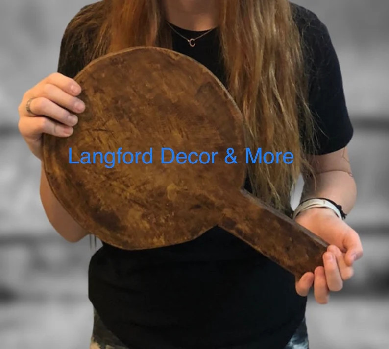 CLEARANCE/Hand Carved Rustic Round Cheese Board/Bread Board | Etsy (US)