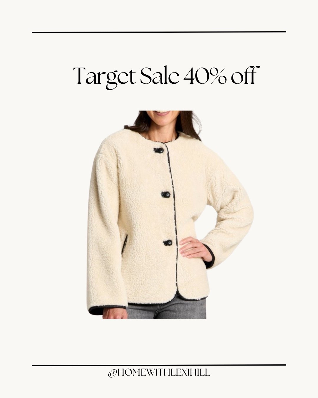 Target sale, target jacket, classic style, Sherpa, sherling coat, holiday outfit 

#LTKCyberWeek #LTKHoliday #LTKFindsUnder50