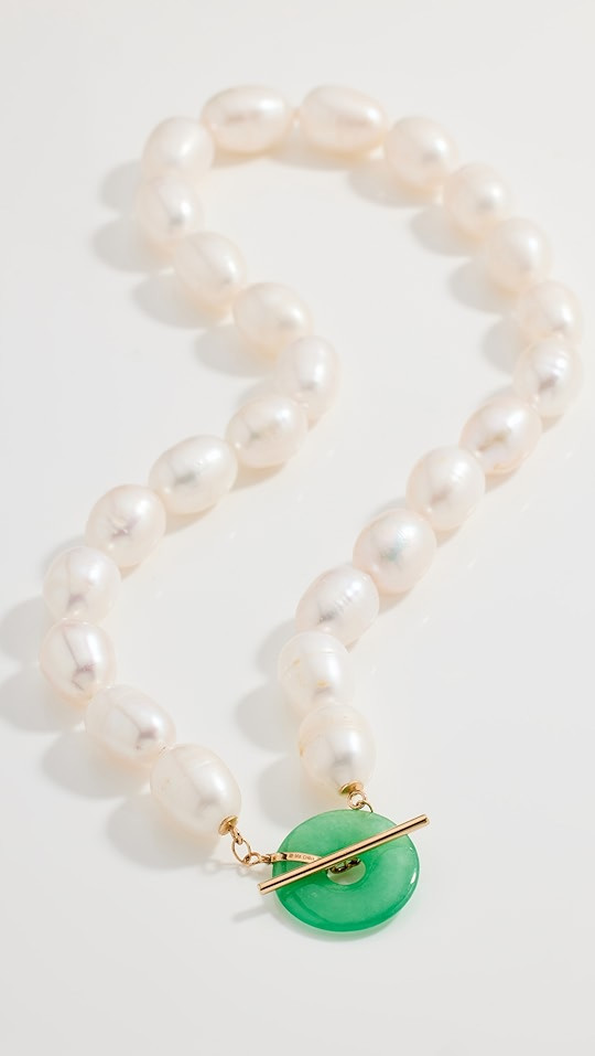 14k Fortuna Jade Necklace | Shopbop