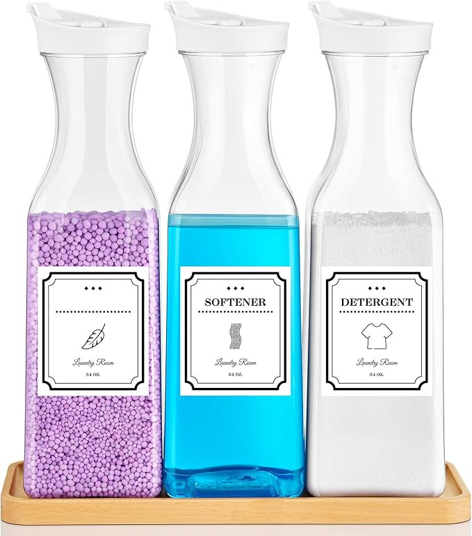 Laundry Detergent Dispenser,54OZ Laundry Soap Dispenser,Liquid Laundry Detergent Container,Fabric... | Amazon (US)