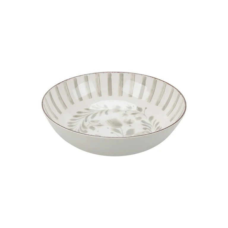 Better Homes & Gardens 12-inch Bamboo Melamine Serve Bowl, Grey | Walmart (US)