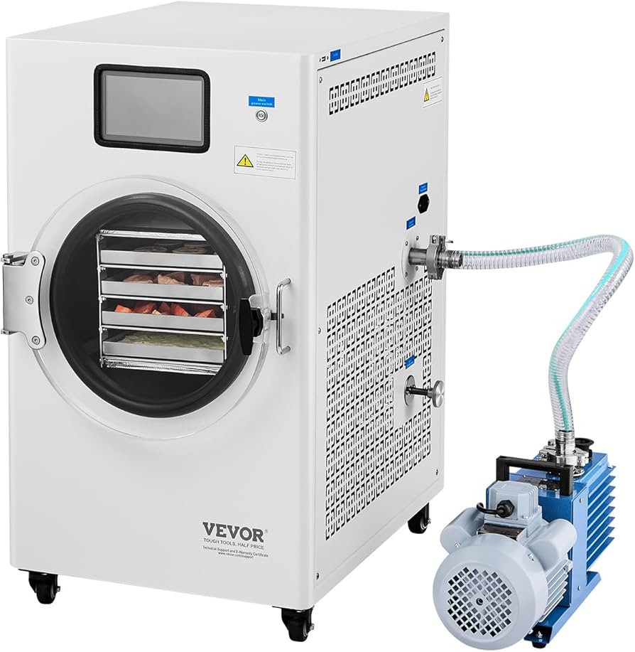 VEVOR Vacuum Freeze Dryer Machine, 8.8-13.2 LBS/Batch Food Freeze Drying Machine with 4-Layer Tra... | Amazon (US)