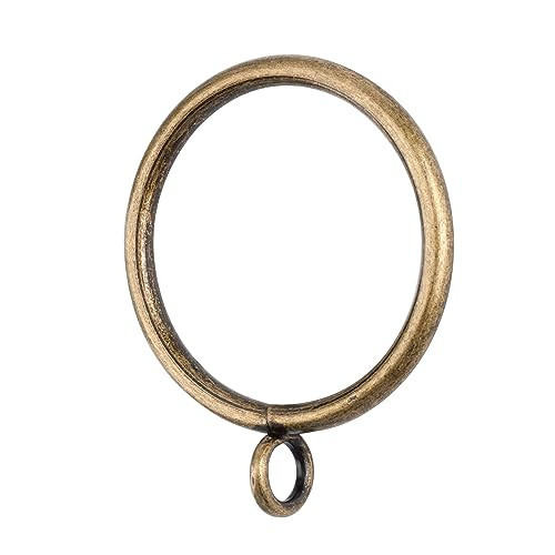 30 PCS Bronze Curtain Rings, 1.5 Inch Curtain Rings Metal Drapery Ring for Curtain Rods | Amazon (US)