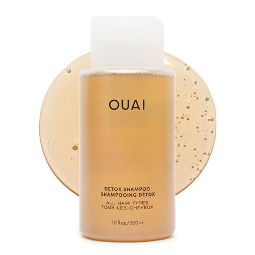 OUAI Detox Shampoo - Clarifying Shampoo for Build Up, Dirt, Oil, Product and Hard Water - Apple Cider Vinegar & Keratin for Clean, Refreshed Hair - Sulfate-Free Hair Care (10 oz) | Amazon (US)