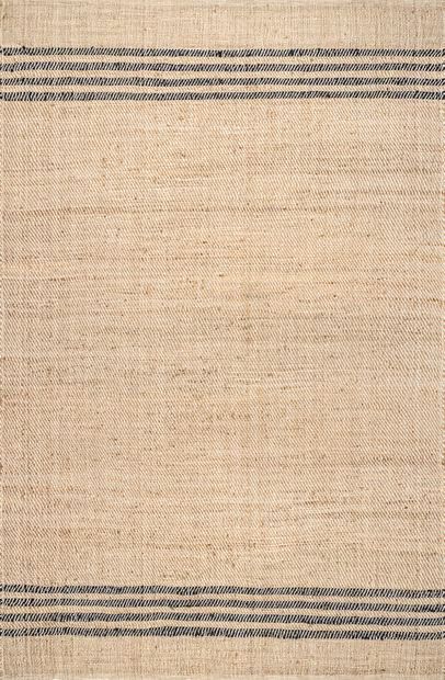 Natural Meadow Striped Jute Flatweave 3' x 5' Area Rug | Rugs USA