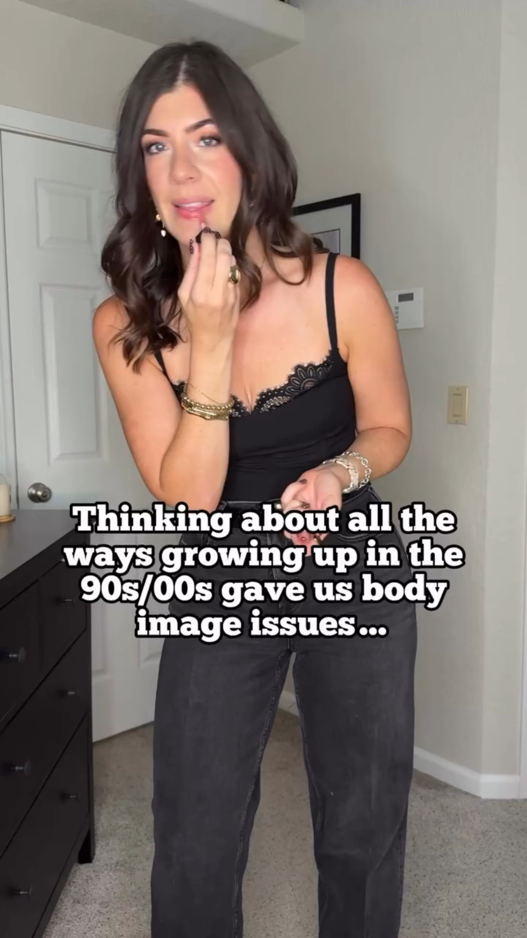 Does that quote live rent free in anyone else’s head? Or how about that yogurt commercial? I don’t know anyone who came out of the 90s/00s unscathed, it was BRUTAL. How were any of us supposed to feel confident in our bodies?! And why do we seem to be doing it again? 

It’s wild to me that core memories of my childhood were attending weight watchers meetings and drinking slim fast for breakfast (at the age of 8). 

Top posts of 2025 number 3!
.
.
.
#bodyconfidence #normalizenormalbodies #bodyimagehealing #selflove #millennialmom 
Normalize normal bodies, body confidence, midsize, body image, self love journey, body transformation, body confident, body neutrality, millennial