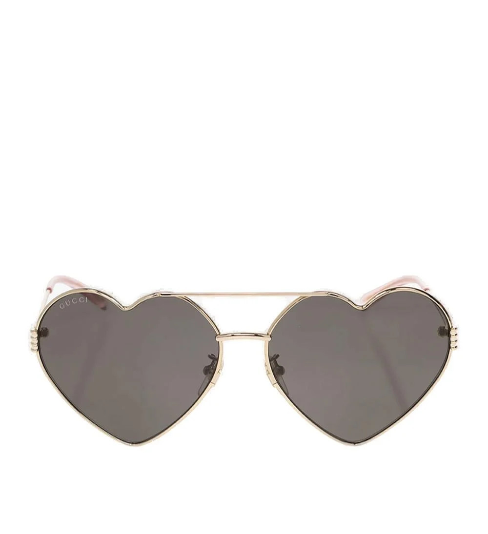 Gucci Eyewear Heart Shaped Frame Sunglasses | Cettire Global