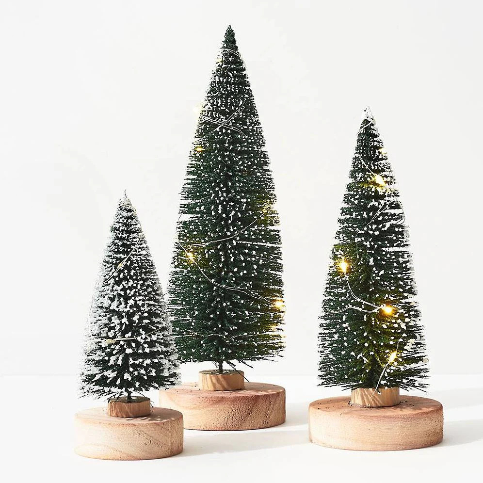 Bottle Brush Trees With Lights | Paper Source