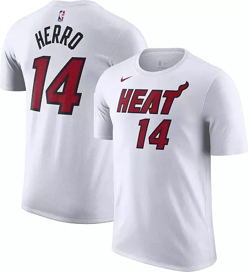 Nike Men's Miami Heat Tyler Herro #14 White T-Shirt | Dick's Sporting Goods
