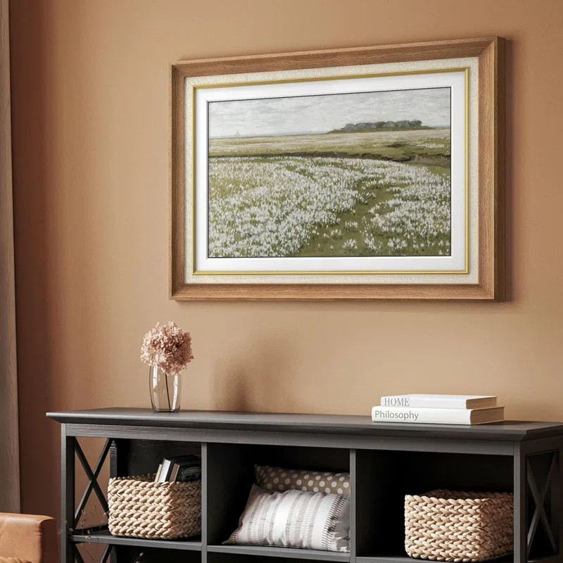 " Vintage Retro Countryside Flower Field " | Wayfair North America