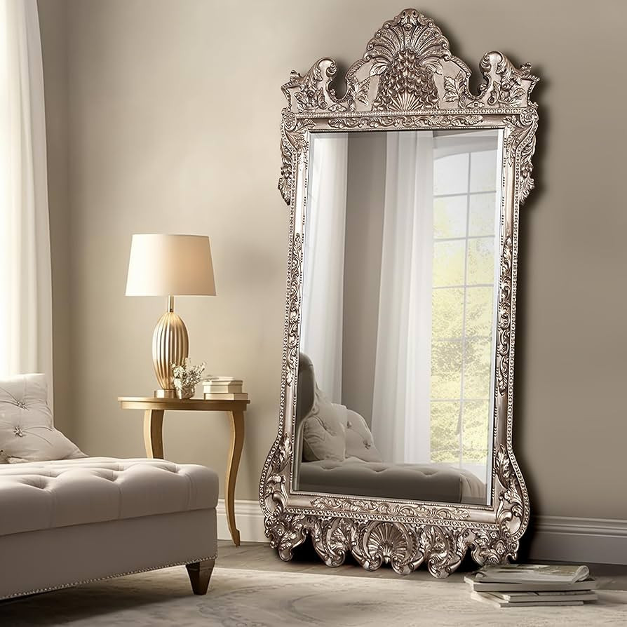Howard Elliott Marquette Antique Oversized Full Length Mirror, Ornate Full Body Standing Floor Mi... | Amazon (US)